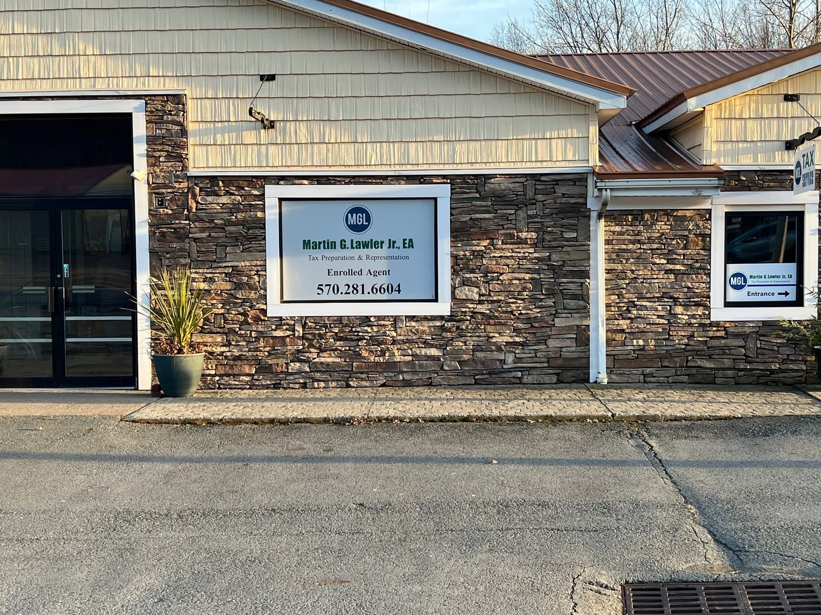Lawler Tax office on Scranton-Carbondale Highway in Mayfield, PA — Martin G. Lawler Jr., EA, Enrolled Agent